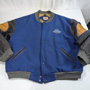 Vintage Genuine Chevrolet Wool Varsity Bomber Jacket Mens XL **